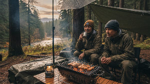 Barbecueën in de wind en regen: zo blijf je comfortabel en succesvol