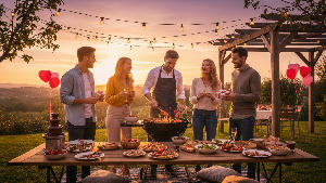 Romantische verrassingen van de barbecue op Valentijnsdag