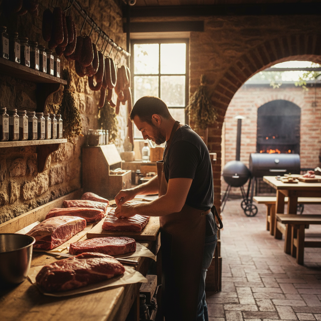 Interne temperatuur en gaarheid van vlees op de barbecue